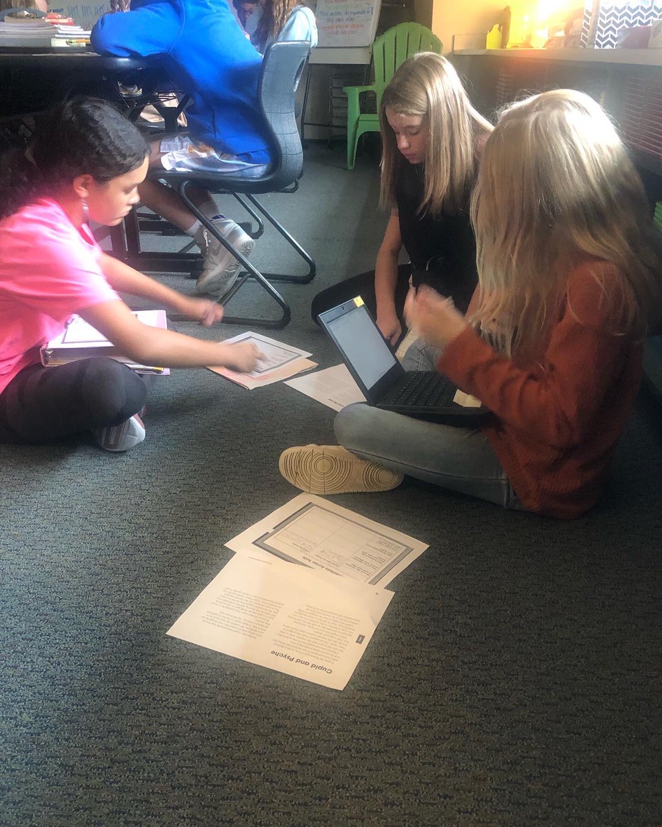CharRinehart's tweet photo. Meaningful talk helps students develop ideas about text and develop interpersonal skills. #TeamIntrepid students @TeamNSIS @canon_mac grew as readers this week learning about myths through face-to-face discussions. https://t.co/iXk1asDTVk