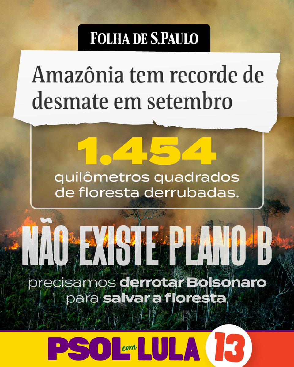 Mais um mês do governo Bolsonaro, mais um recorde de destruição.