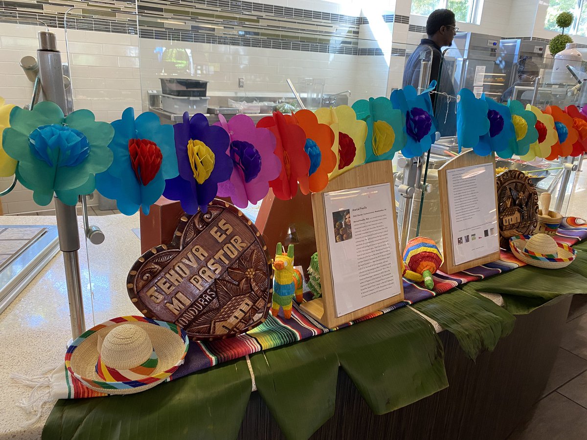 HIESbears's tweet photo. Thank you to our team @sagedining for a fun lunch for Hispanic Heritage Month with paella, chicken tinga, plantains, tortilla soup and churros! #HispanicHeritageMonth #hiesbears https://t.co/NCwCkivQkL