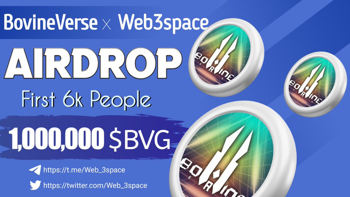 WEB3 Space (@web_3space) on Twitter photo ๐๐ Massive #fcfs #Giveaway
๐คฉ๐คฉ Total Giveaway Pool - 1,000,000 BVG Token.
To Enter โคต๏ธ
โก๏ธ Follow <a href="/Web_3space/">WEB3 Space</a> ๐
โก๏ธ Like, RT & Tag 3 Friends
โก๏ธ Finish Gleam : wn.nr/6SThXZ
11th OCT โฐ
#Giveaways #airdrop #fcfs ๐๐ Massive #fcfs #Giveaway
๐คฉ๐คฉ Total Giveaway Pool - 1,000,000 BVG Token.
To Enter โคต๏ธ
โก๏ธ Follow <a href="/Web_3space/">WEB3 Space</a> ๐
โก๏ธ Like, RT & Tag 3 Friends
โก๏ธ Finish Gleam : wn.nr/6SThXZ
11th OCT โฐ
#Giveaways #airdrop #fcfs