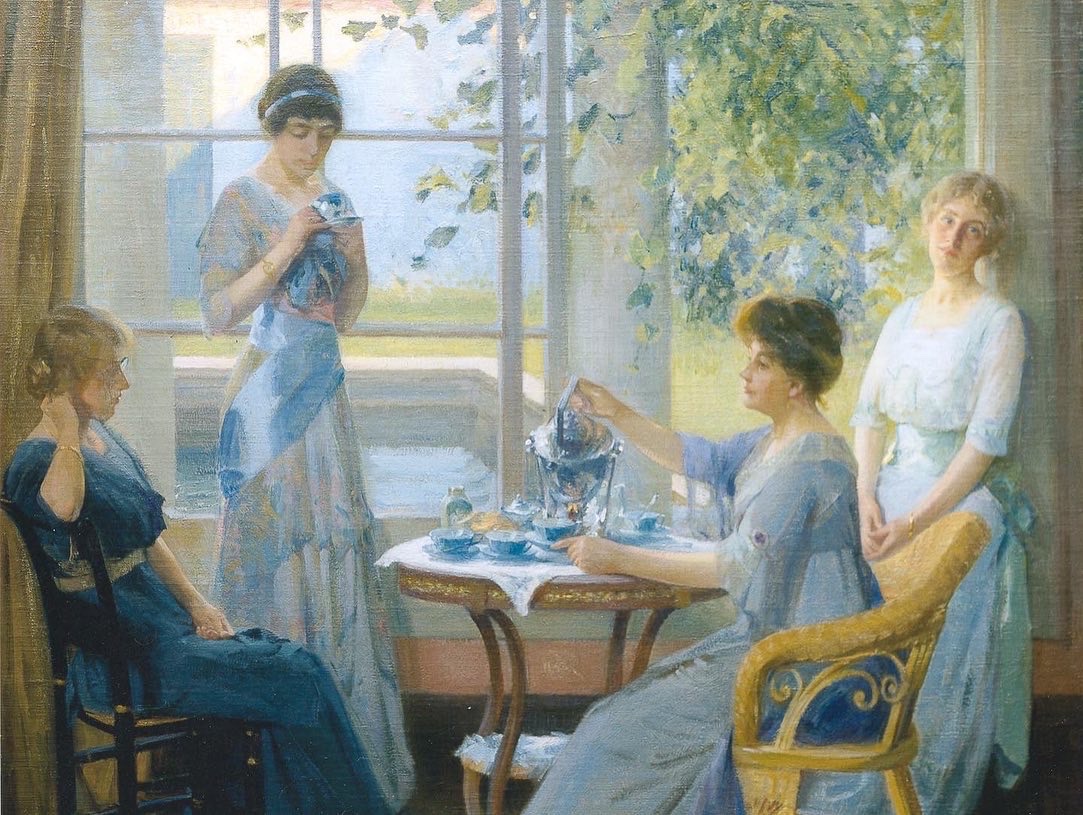 PresidentsVisit's tweet photo. On the upper level at the Woodrow Wilson House, they have this wonderful painting of Ellen Wilson and her daughters by Robert Vonnoh: I include a photo as reference 🖼 🦅🇺🇸🏛

Check out “Woodrow Wilson and Washington DC”! https://t.co/NKqulJrVWb
#WoodrowWilson #EllenWilson https://t.co/8ZrAe65z16