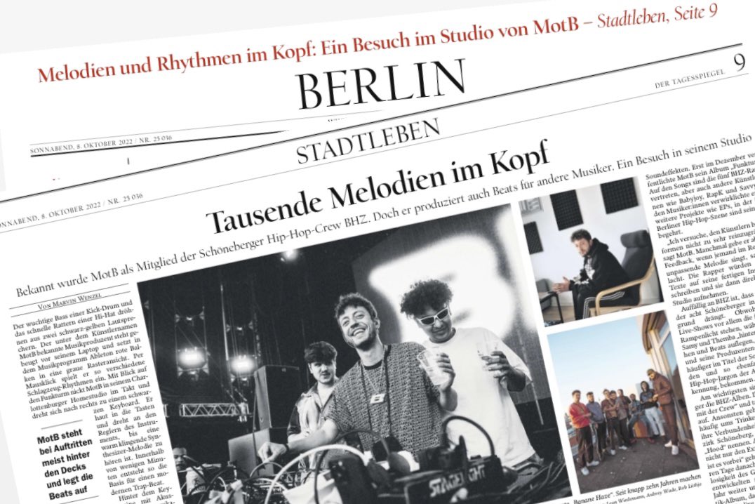 marvinwenzel030's tweet photo. Tausende Melodien im Kopf. Ein Studiobesuch bei #BHZ-Mitglied MotB, der auch Beats für andere Rapper wie #RAPK produziert. @aubrey_wade hat die Bilder gemacht. Morgen @Tagesspiegel 🔊 https://t.co/JYTWaS8cVX