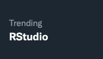 what a nice day when RStudio is trending.