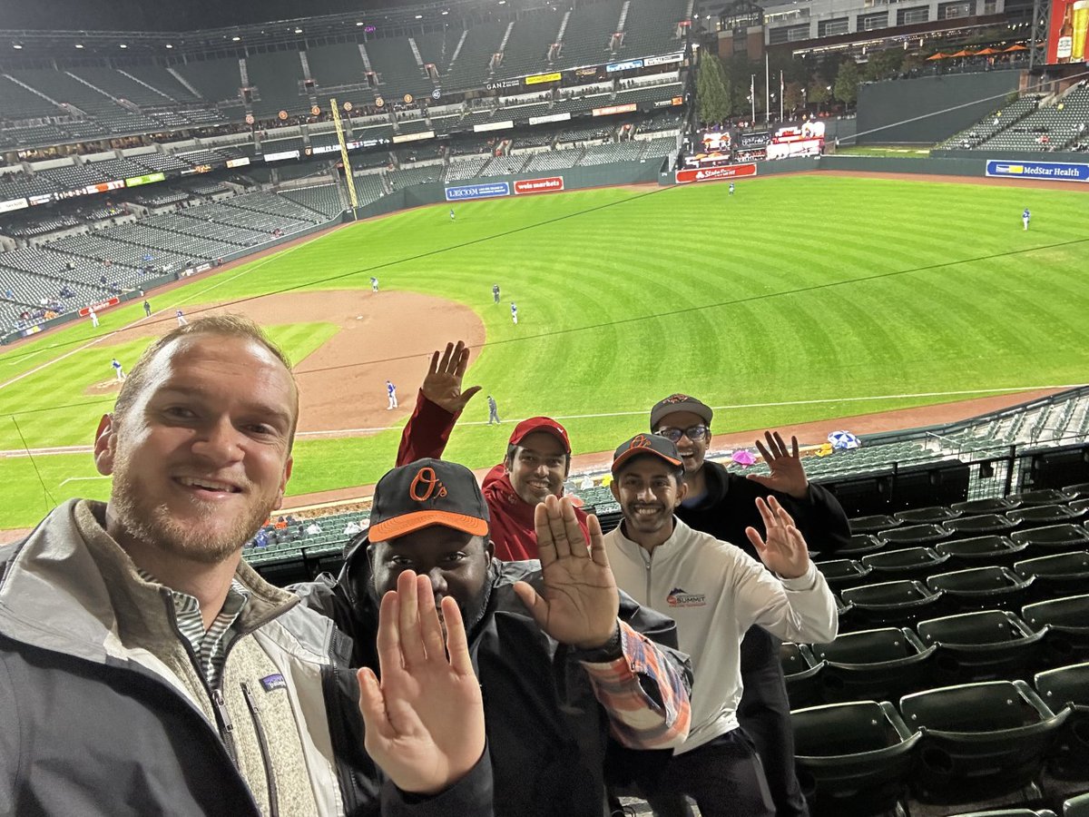 IASESBoard's tweet photo. The IASES Traveling Fellowship concluded earlier this week with a farewell dinner for @DesaiShoulder. He led talks and discussions following his time with @umasrikumaran at Johns Hopkins Medicine. The biggest finding? He is now an Orioles fan!!

#IASES #orthotwitter #Fellowship https://t.co/YjGNvnar6q