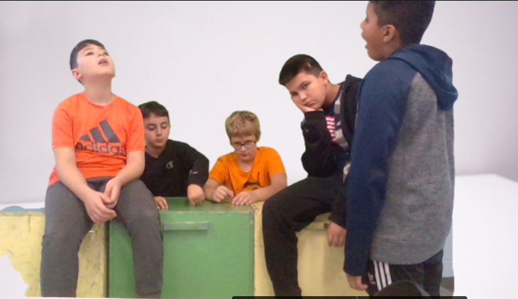 HolmesDrama's tweet photo. The 6th graders did an amazing job with their Body Movement projects. They created tableaux to tell a story. #imagination #movement #actorstools #drama https://t.co/61rpIsrNxy