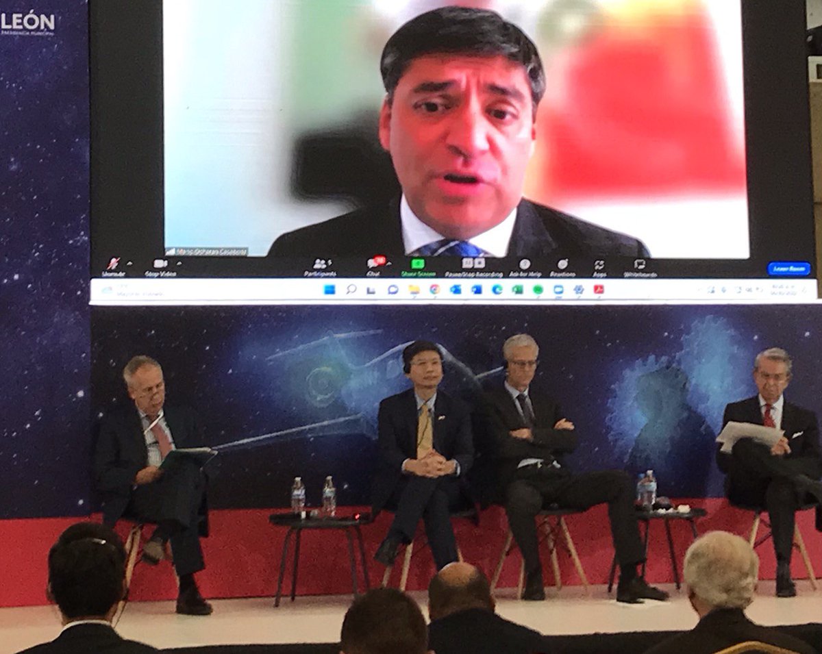 En el #panel 1 "Hacia un ecosistema empresarial integrado y sostenible en la AP", los expertos abundaron en la necesidad de fortalecer el ecosistema empresarial integrado y sostenible en los países miembros de la Alianza del Pacífico 🇵🇪🇨🇴🇨🇱🇲🇽.

#KAS4Innovation 🇩🇪🤝🇲🇽 #ITM2022