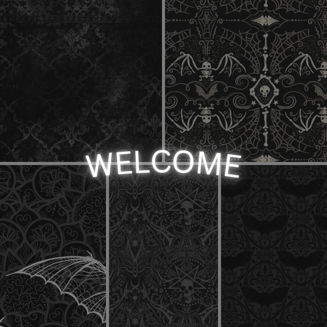 RockDesigning's tweet photo. Welcome to Acid Rock Designing! Here, you're expecting to see wonderful dark and gothic designs for souvenirs, clothing, and such to add to your style.

These pictures are from Spoonflower, Specimenz, and Ethan Simpson. #graphicdesigning #designthinking https://t.co/Ux0OH1E5m5