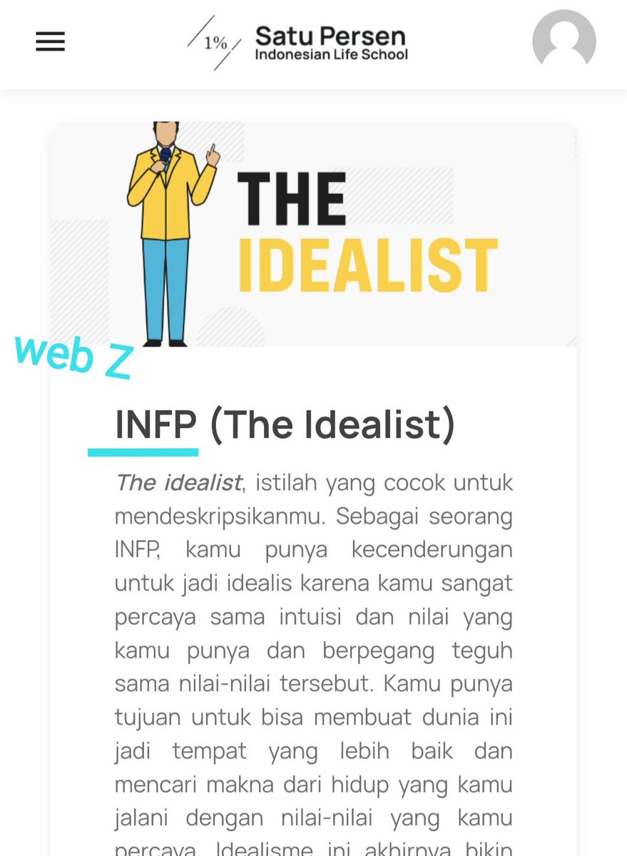 Yevizha's tweet photo. Test mbti beda beda web hasilnya beda padahal udah sama jawabnya, yg real yg mana? #MBTI #mbtitest https://t.co/ypImRmVs3D