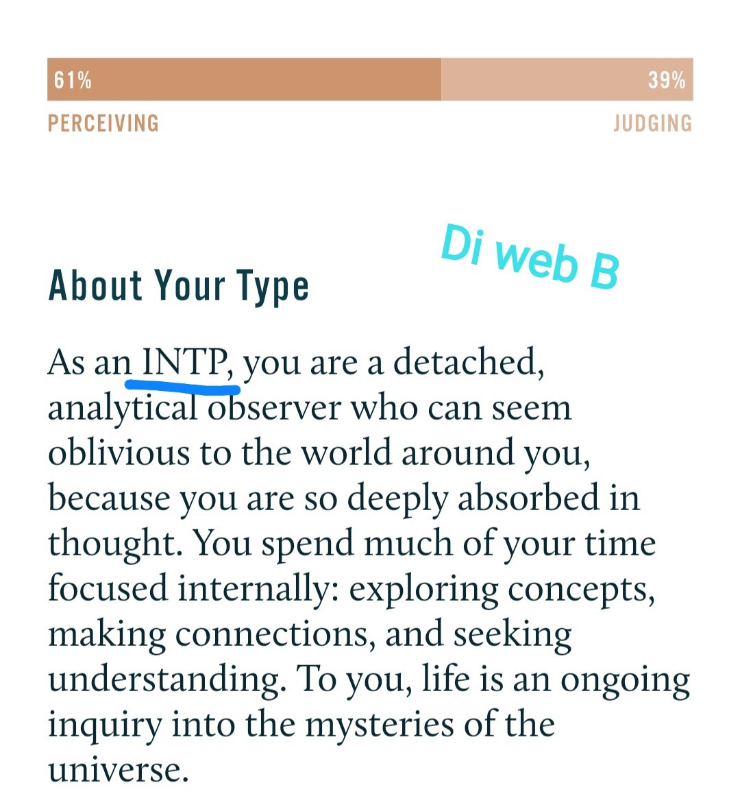Yevizha's tweet photo. Test mbti beda beda web hasilnya beda padahal udah sama jawabnya, yg real yg mana? #MBTI #mbtitest https://t.co/ypImRmVs3D