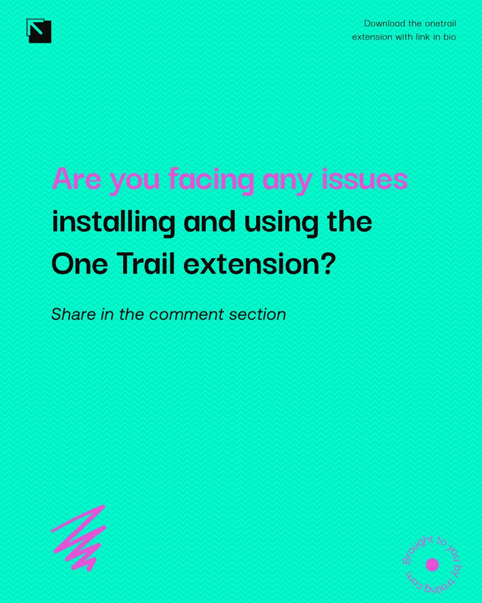 trail_ng's tweet photo. Having any issues with the extension?
Share in the comment section
#onetrail https://t.co/PO3CLHrsaw