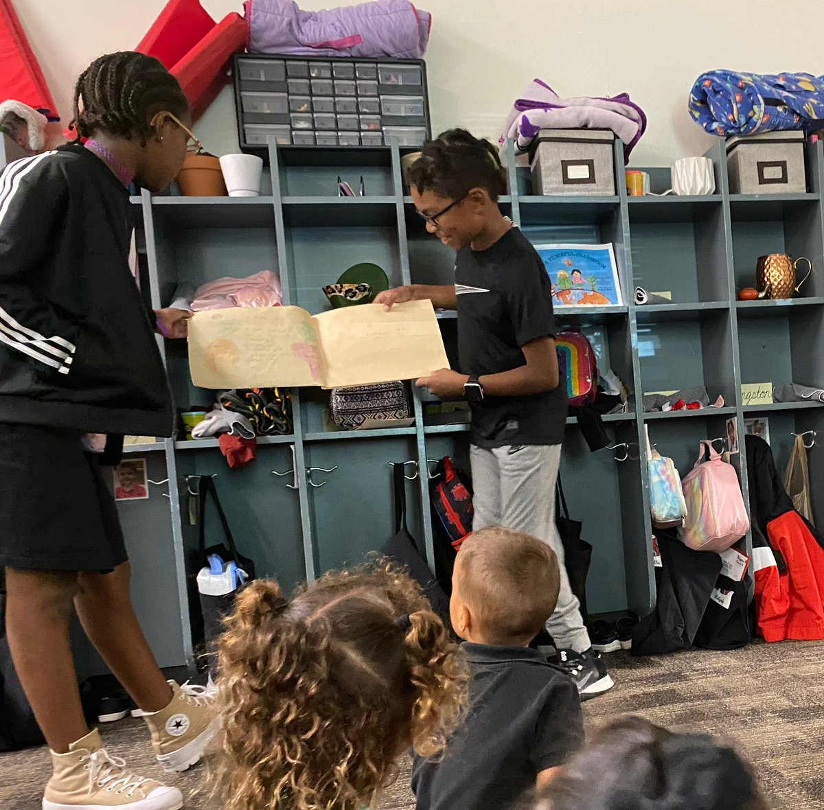 Two Lower Elementary third grade scholars were so inspired by their continent work that they decided to write a book. When they asked to read it to our primary scholars, the answer was an enthusiastic yes! #LRENoFinishLine <a href="/TeacherLynch/">Teacher Lynch, M.Ed</a> <a href="/micheli_megan/">Megan Micheli</a>