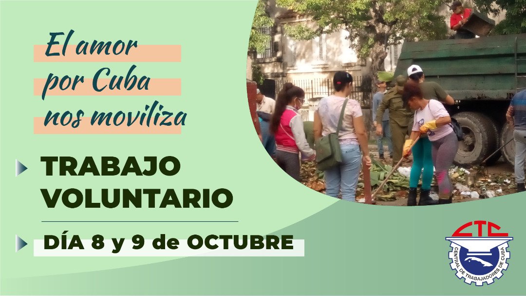 UlisesGuilarte's tweet photo. En apoyo a la recuperación de viviendas de afectados por el Huracán Ian, el saneamiento de infraestructuras estatales y comunidades, el impulso de actividades  vinculadas a los sectores agropecuarios y la construcción, centrarán la Jornada Nac de Trabajo Voluntario
#TodosJuntos https://t.co/t9BxUFtQW9