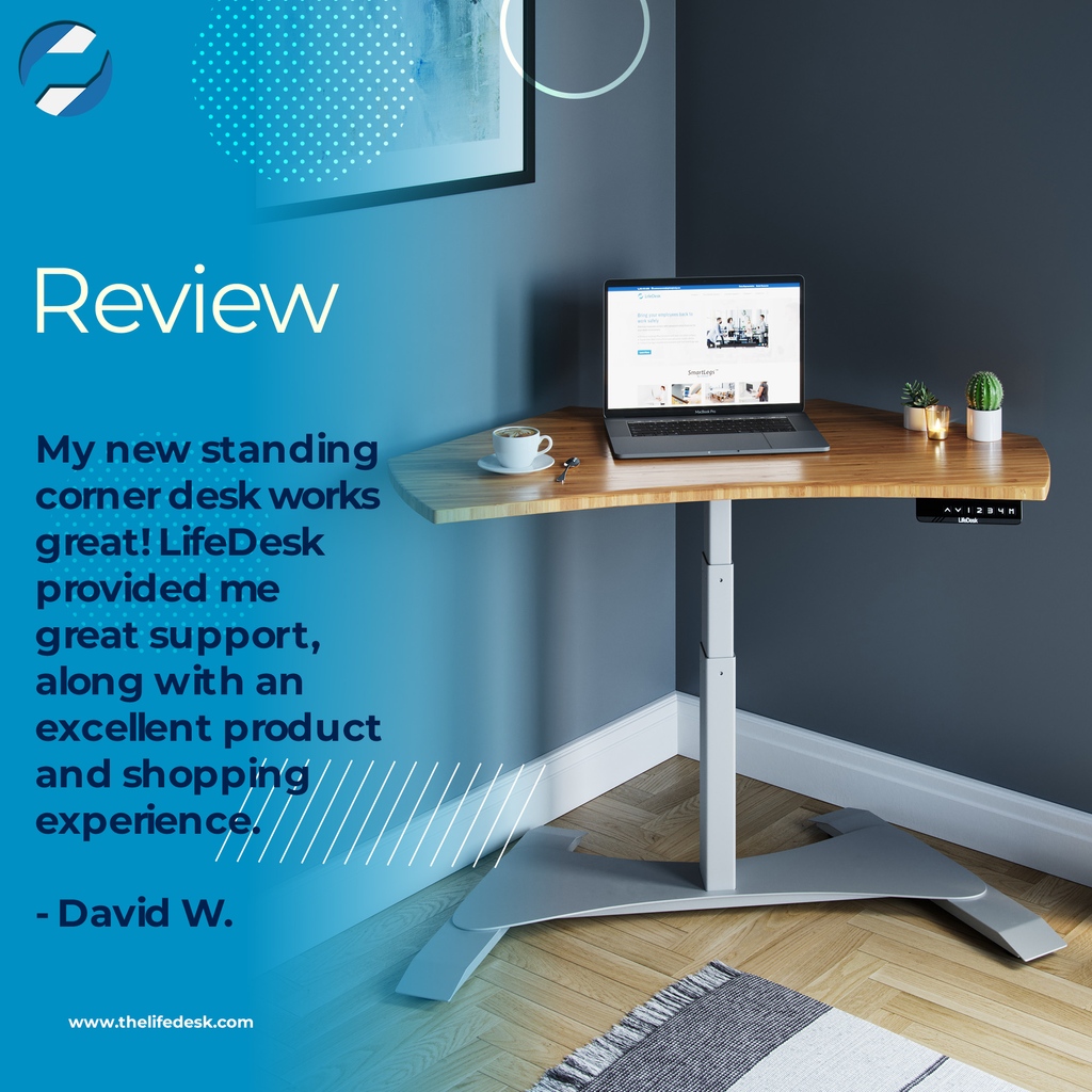 One of the leading issues for not having a place to work when remote or hybrid is lack of space. 

Here at LifeDesk, we have a desk that fits in even the smallest of corners. Visit our website thelifedesk.com for more infromation.