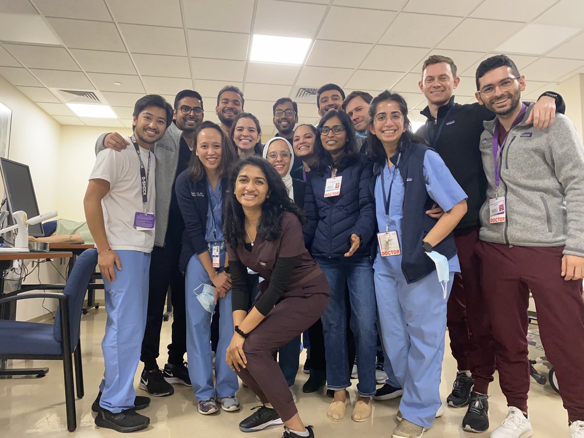 UConnIM's tweet photo. The Cardiology interest group together with the @HHCardsFellows and @uconnpulmcrit put on an US workshop for the residents. They taught how to do cardiac and lung ultrasound, intravascular volume assessment, and FAST exams. Thank you to our incredible fellows for teaching! #POCUS https://t.co/wkvEBTMktv