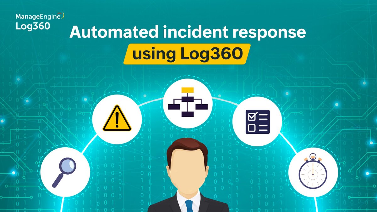 ManageEngineIAM's tweet image. Alert volumes are exploding! Learn how you can stay ahead of the game by automating your incident responses using Log360. Read our blog: zcu.io/JEus

#incidentresponse #automation #Log360ForCybersec