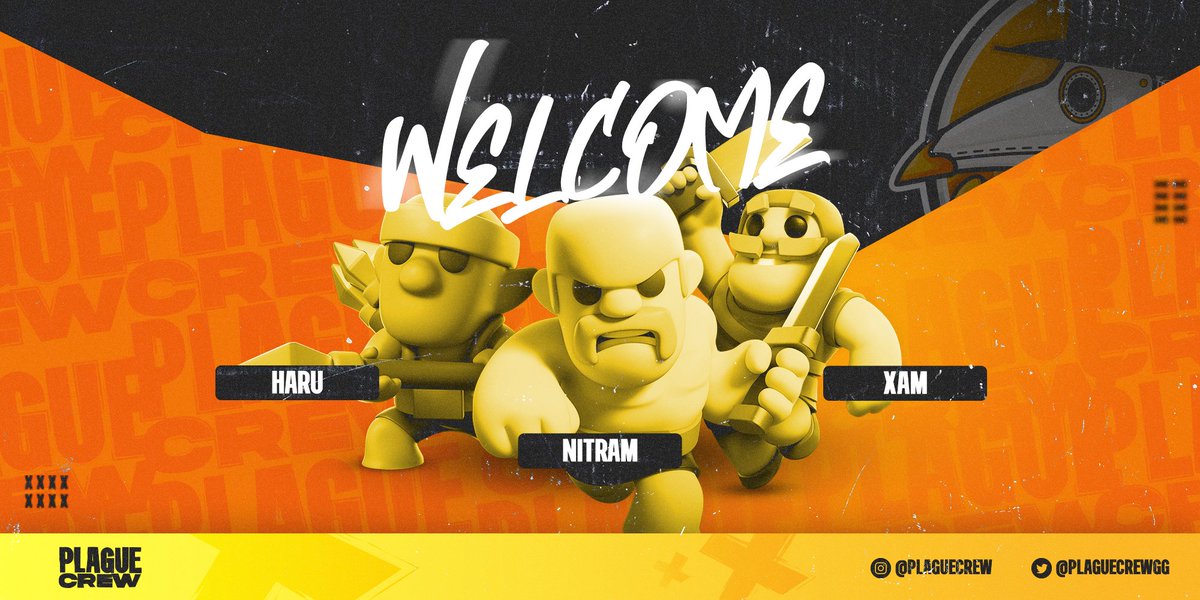 plaguecrew's tweet photo. Damos la bienvenida a los nuevos jugadores que nos representarán y dejarán en alto nuestro escudo 🔥

Bienvenidos @HaruBy2004 @Mini_Nitram @kevinchoxam a la familia ❤️

Recuerda seguirnos en nuestras redes sociales #PlagueCrew 🟠⚫ https://t.co/lT81vfppat