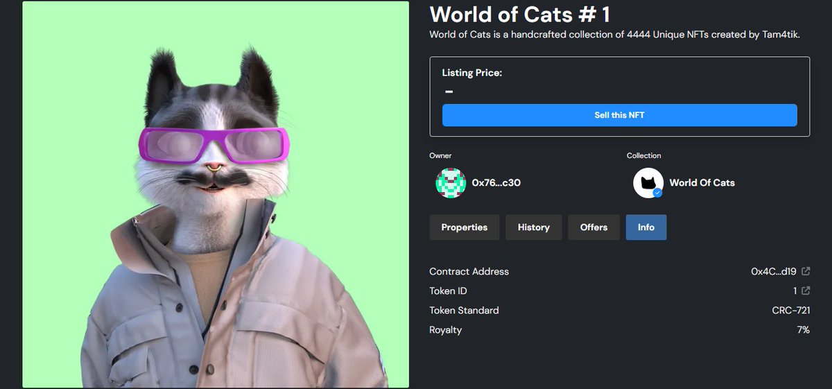 CronosPromos 🏛 (@cronospromos) on Twitter photo 🚨 Congrats, @WorldOfCatsNFT for successfully selling out in this market's current climate. 🎉
Who wants one?🥇
1️⃣ Follow: <a href="/CronosPromos/">CronosPromos 🏛</a>
2️⃣ ❤️ + 🔁 + 📌 Tag 3
3⃣ When commenting, include tags (#WorldOfCats, #CatsOnTwitter, or #CROFam)
⏰72HRS
#CRO #CronosNFT #FFTB #Giveaway 🚨 Congrats, @WorldOfCatsNFT for successfully selling out in this market's current climate. 🎉
Who wants one?🥇
1️⃣ Follow: <a href="/CronosPromos/">CronosPromos 🏛</a>
2️⃣ ❤️ + 🔁 + 📌 Tag 3
3⃣ When commenting, include tags (#WorldOfCats, #CatsOnTwitter, or #CROFam)
⏰72HRS
#CRO #CronosNFT #FFTB #Giveaway