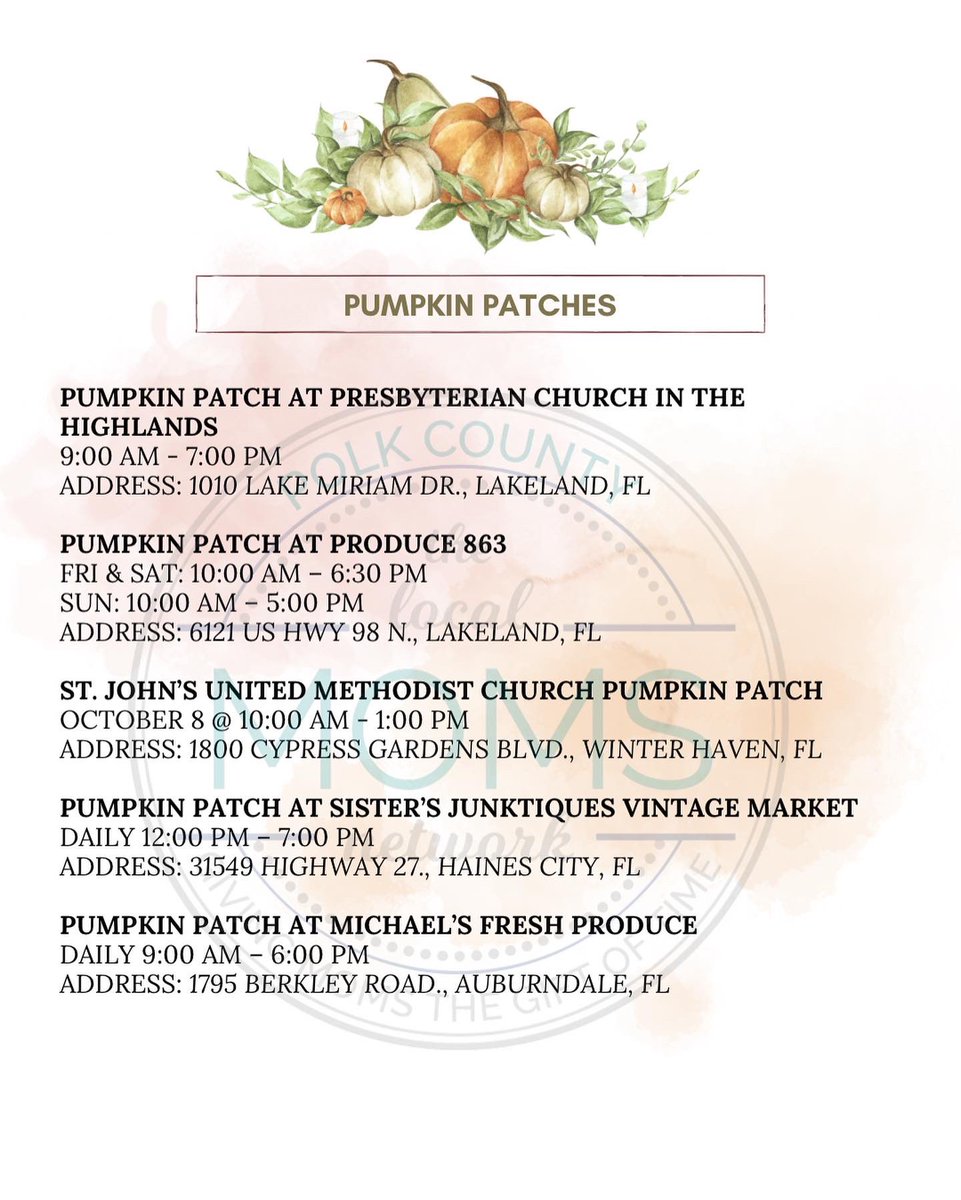 MomsPolk's tweet photo. Are you ready for Fall fun? There’s even more on the calendar. #thingstodo #weekendvibes #polkcounty #thingstodopolk #polkcountymoms

https://t.co/8wv3uqll3z https://t.co/EJ60KciLYb