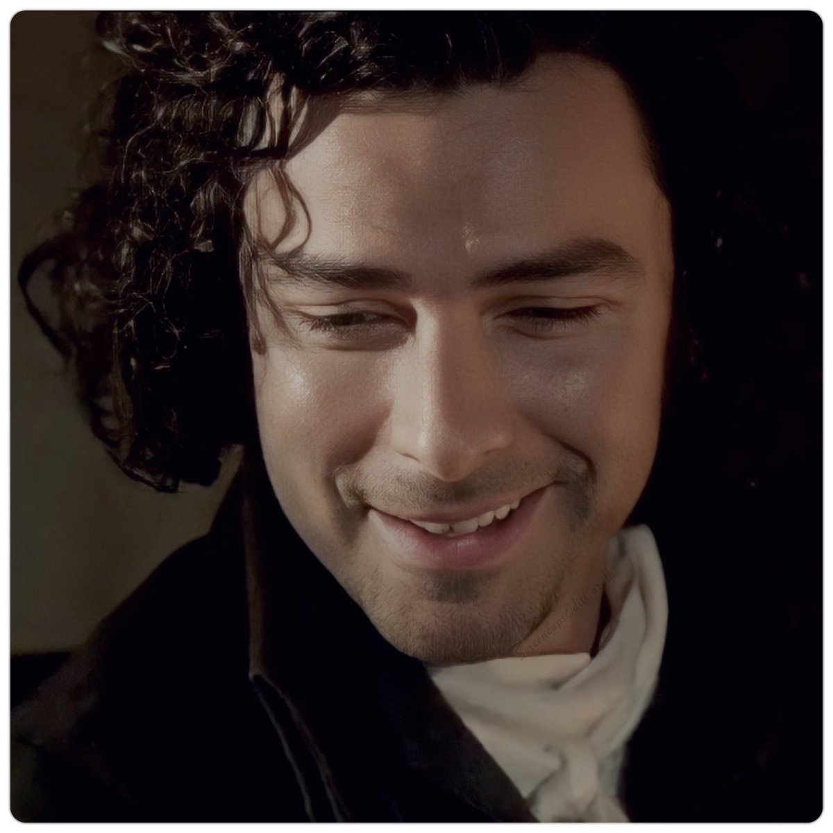 It’s not often we see #RossPoldark #smile but managed to find a couple in the #archives..🥰..#Poldark #AidanTurner has the #bestsmile #ever! #WorldSmileDay #AidanCrew 😍😍😍