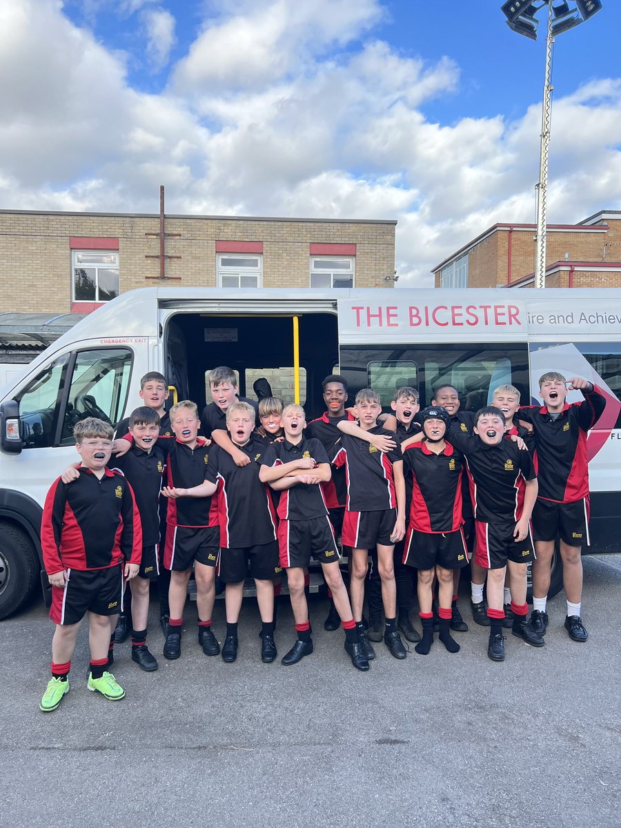 The Year 8 Bicester Boys rugby team travelled to Kidlington to take on Gosford Hill School. An outstanding team performance saw TBS score 12 tries, as well as protecting their own try line with the final score finishing 60-0 #TBS #TBSRugby #Rugby #Teamwork