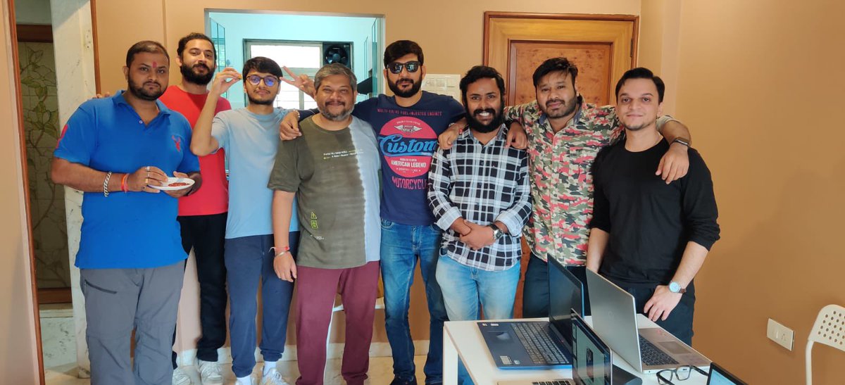i_ambuddha's tweet photo. Birthday celebration at #IAmBuddha

We wish a very happy birthday to super talented @ShankhRofficial 

We all missed you @vivekagnihotri sir. https://t.co/PMyez57nzq
