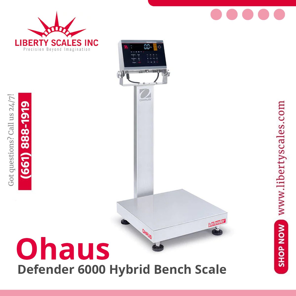 ScalesLiberty's tweet photo. 🔍Ohaus Defender 6000 Hybrid Bench Scale i-D61XWE25WQL7, Legal for Trade, 50 lb x 0.002 lb
SHOP NOW ➡️➡️➡️ https://t.co/zCMzTDJGaP
#LibertyScales #Ohaus #BenchScales #OhausScales #IndustrialScales #PortableScales #WashdownScales #DefenderSeries #Defender6000 #Hybrid https://t.co/JGjnrePnAw