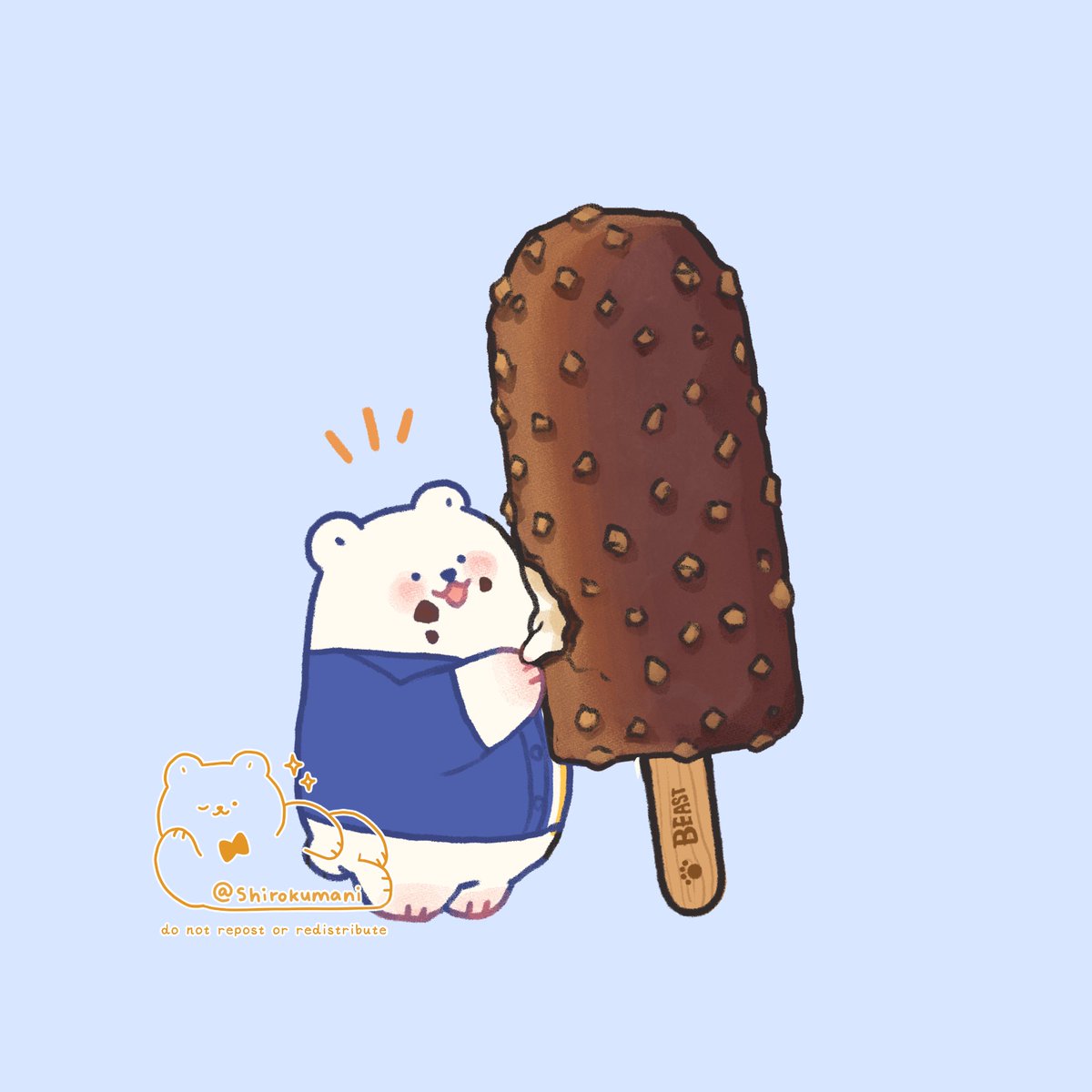 「Day 6: Beast ice cream  vanilla is my fa」|mani 🧸 COMM OTWのイラスト