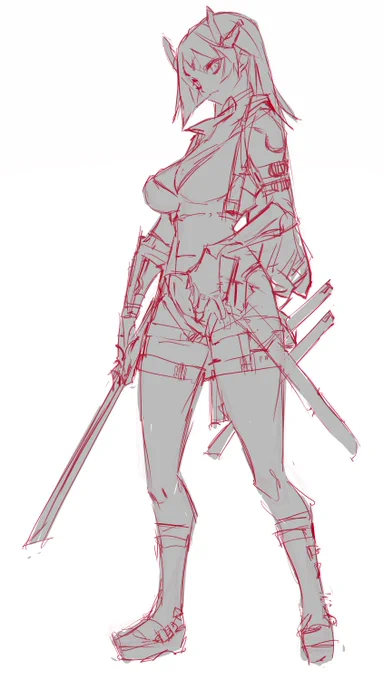 Gave Star Jackal a pilot, code name LUCID. Gonna figure out a good full name for her while finishing out the colors. 