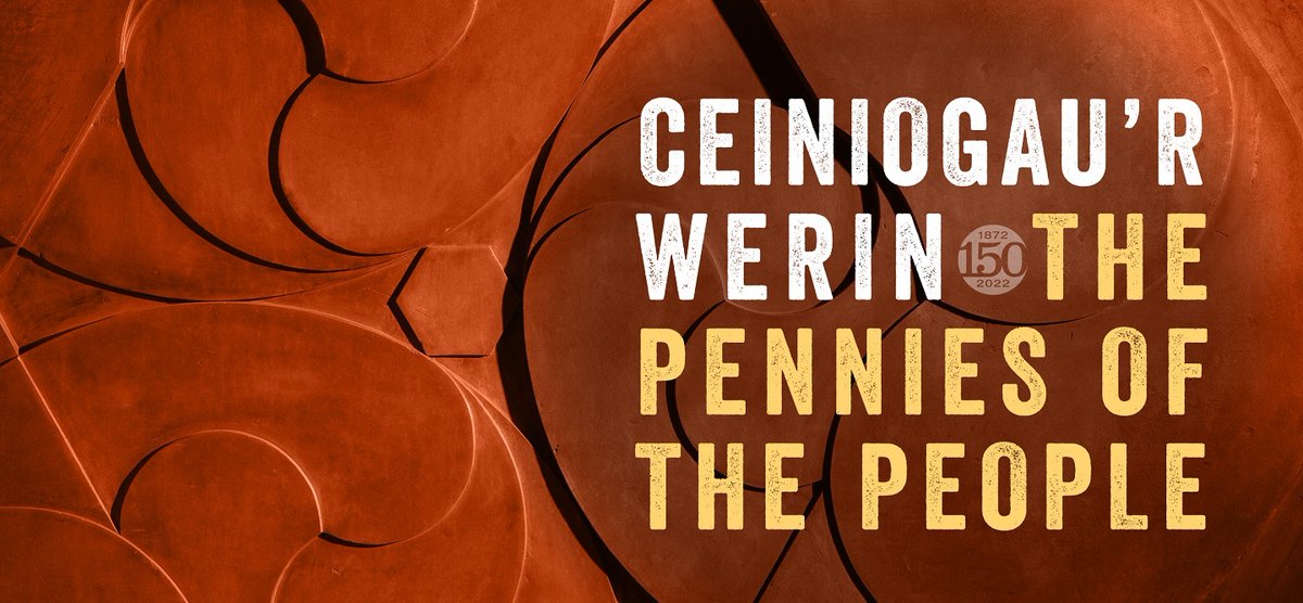 🎉Wythnos yn unig cyn cyhoeddi cyfrol arbennig yn dathlu’n pen-blwydd yn 150!

🖱️Stori lawn: bit.ly/3CBRL6N

Mae Ceiniogau’r Werin | The Pennies of the People yn adrodd straeon o’n hanes drwy 150 gwrthrych.

#Aber150 #CaruAber