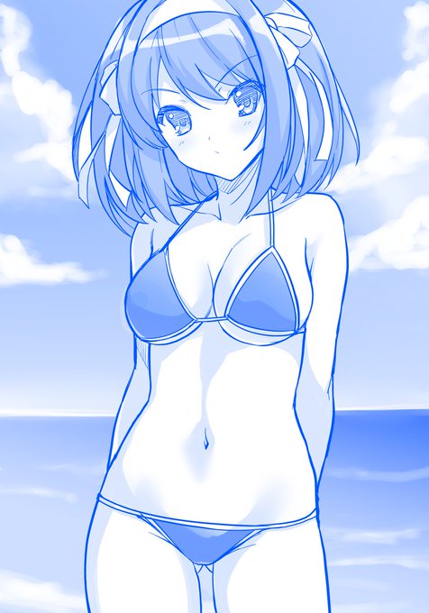 水着ハルヒさん(ラフ) 