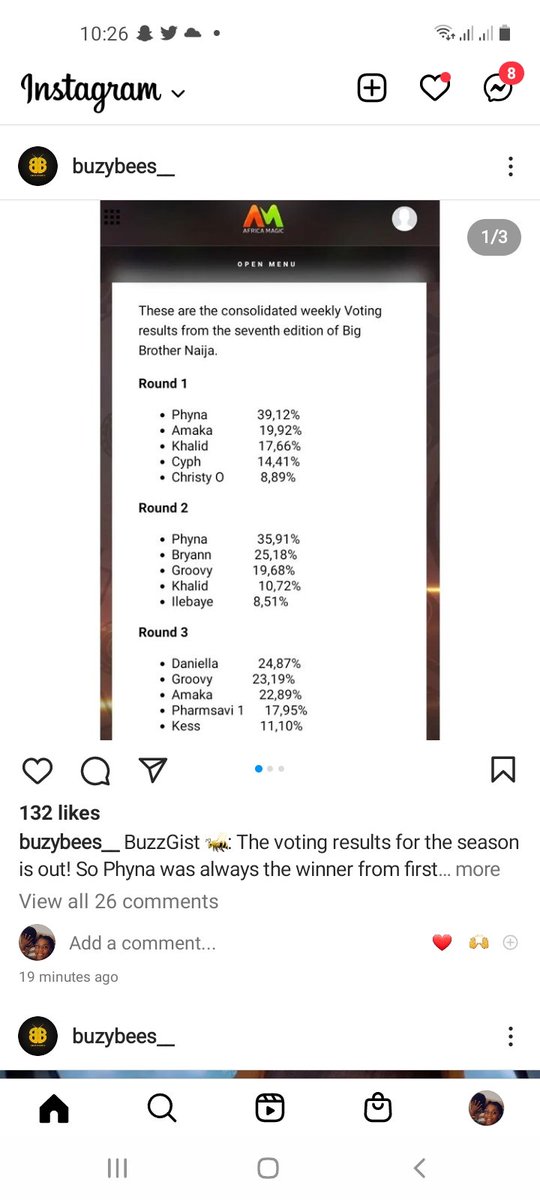jossyamps's tweet photo. @Rudoh_Mosh Daniella topped the Poll in the Round 3 of voting results https://t.co/kAcQ1YFUiw