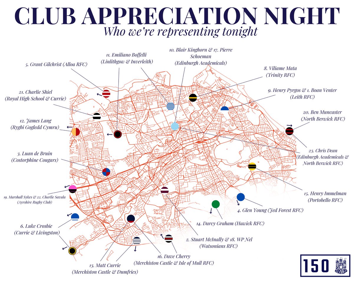 🏰🔎 A closer look at who we're representing tonight.

#AlwaysEdinburgh