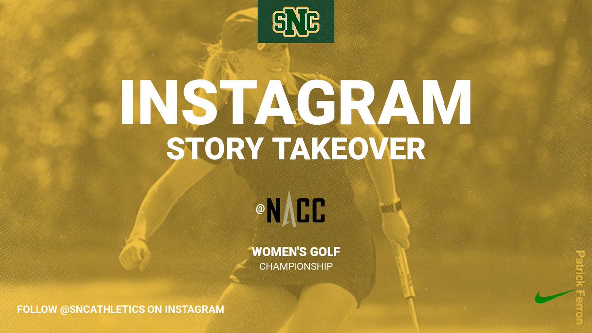 Head over to IG Story and follow <a href="/SNCWomensGolf/">SNC Women's Golf</a> to today’s <a href="/NACC_sports/">NACC</a> Golf Championship.