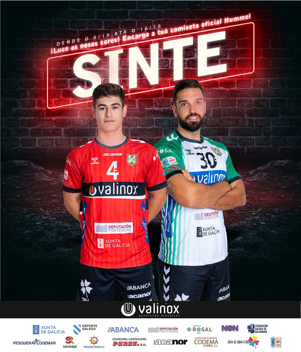 🫀 ＳＩＮＴＥ

Luce as nosas cores‼️Encarga a tua camiseta oficial Hummel da tempada 22|23 🔴⚫️ 1º Equipación 🔵🟢 2º Equipación

Dáche présa e non te quedes sen ela 😅 Desde o 6 ata o 16 de outubro reserva a túa camiseta 

👇🏽Dispoñible na seguinte enlace 
acortar.link/IFnib1