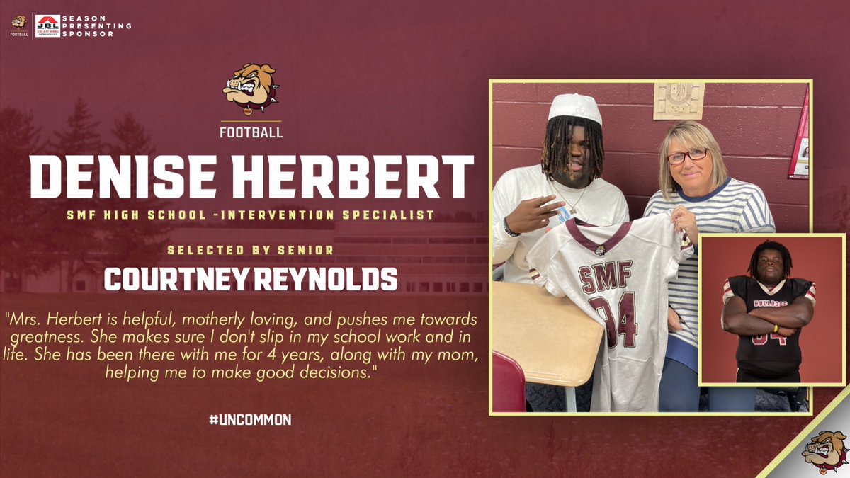 SENIOR FOOTBALL PLAYER'S MOST INFLUENTIAL EDUCATOR:
