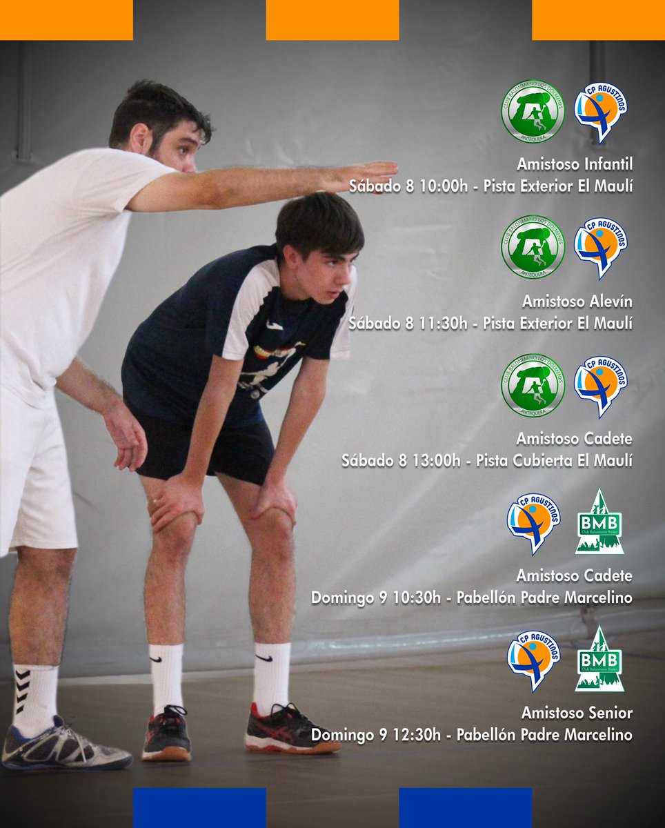 🤾 ¡Vuelve el 094 Abogados! Fichajes, nuevo entrenador y misma ilusión se estrenarán este domingo en casa ante <a href="/BalonmanoBailen/">Balonmano Bailén</a> 
▶️ Toda la base madrugará el sábado para enfrentarnos a @AlsurBMATQ #ADNAgustino #094Abogados