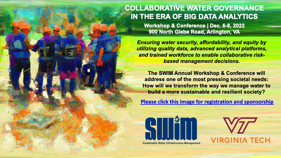 vtswim's tweet photo. We are all set for the SWIM Annual Workshop &amp; Conference, in Arlington, Virginia, Dec. 6-8, 2022.
Register at: https://t.co/gvxDrACpWw
#intelligentsystems #sustainability #resilience #artificialintelligence #machinelearning #governance #management #climatechange #watershed https://t.co/7l5LLYN9U5