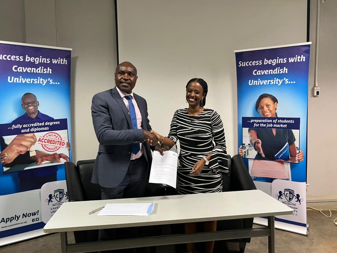 CavendishUg's tweet photo. Our Executive Director, Mr. David Mutabanura has today, signed an MOU with BrighterMonday Uganda @BrighterMonUG, the leading recruitment &amp; HR services platform in Uganda, enabling joint support for research, internships, job opportunities and consultancies among other benefits. https://t.co/MNfTNUfJrI