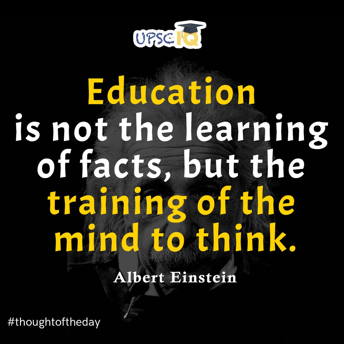upsciq's tweet photo. #education #learningoffacts #training #mind #alberteinstein #thoughtoftheday #Motivationalquote #dailymotivation #quotes #quoteoftheday #todaythought #quotesaboutlife #quoteofthelife #todaythoughts https://t.co/XOm3UulUyz