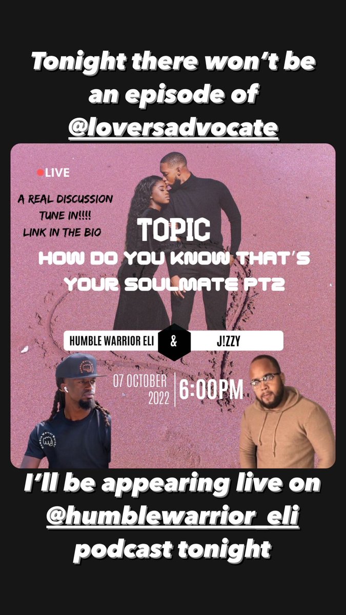 LoversAdvocate's tweet photo. Don’t worry #lovers Season 2 Episode 6 will be back on track next Friday at that regular time 6pm
Thank yall for the support meanwhile catch up on the season link in the bio🙏🏾 https://t.co/Z4l6y6gESO