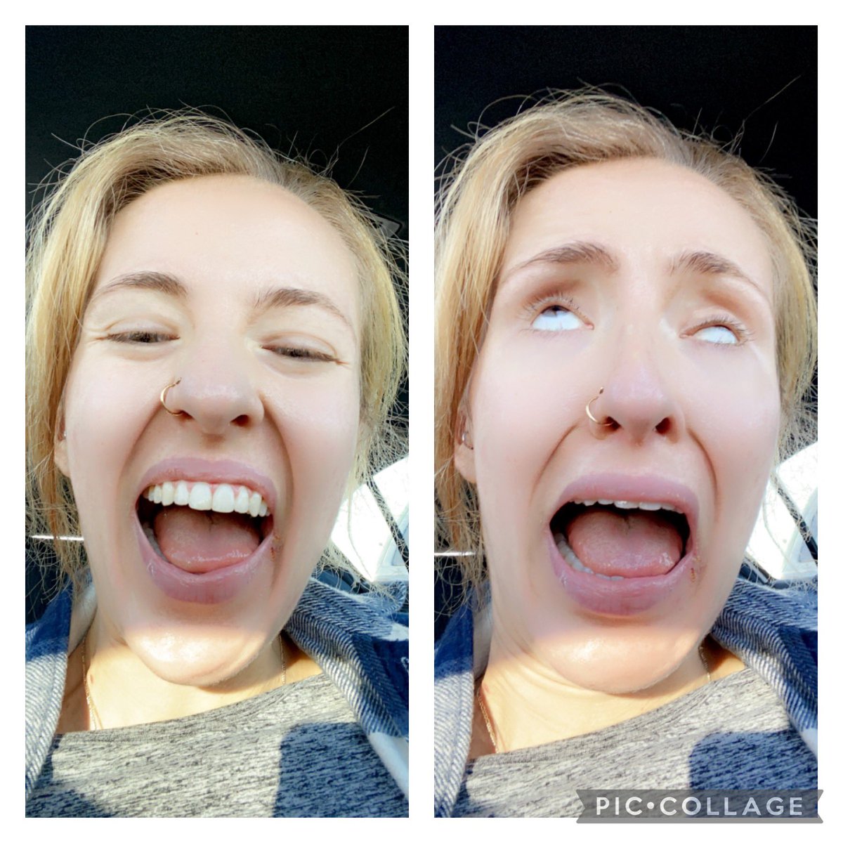 CarlyGoetz_'s tweet photo. Expectation vs Reality. How I think I look when I’m screaming vs how I ACTUALLY loook lol. New article coming out sooon!!!!!  #staytuned #expectationvsreality #MentalHealthAwareness #screaming #utsocialjournalism #utk https://t.co/CUg3Y6zdy8
