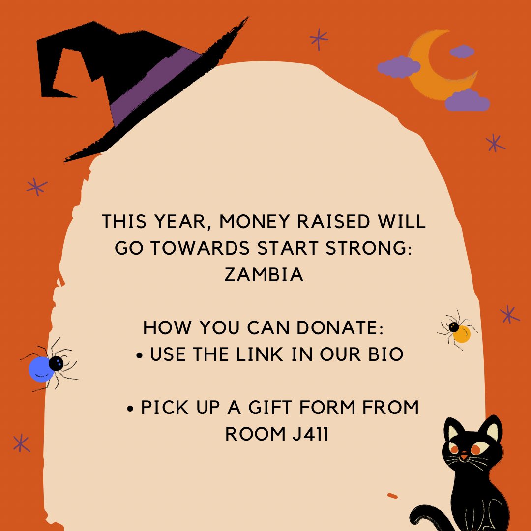PCHSKeyClub1's tweet photo. Hi Key Club! It’s that time of year again for UNICEF Trick or Treating, a month long fundraising event for children in need. This year, Key Club and UNICEF are working together with Start Strong: Zambia and are looking for online donations! https://t.co/5Oad2a0sTw