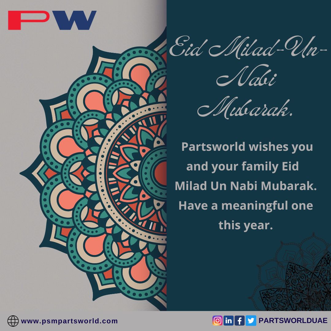 Partsworlduae's tweet photo. Eid Milad-un-Nabi Mubarak 
May Allah bless you with good health and happiness. 

#miladunnabi #milad #miladunnabi #miladunnabimubarak #salesforce #miladunnabistatus #miladunnabistatuS #miladunnabimubarak #ProphetMuhammad #RabiUlAwwal #EidMiladUnNabi #Celebration https://t.co/l1N3mHT286