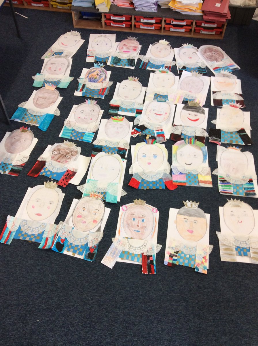 gfprimarycov's tweet photo. Class 2B have had immense fun creating their portrait kings and queens and putting their artistic skills to the test. #GFArt #GFY2 https://t.co/Z8pZrR8bcJ