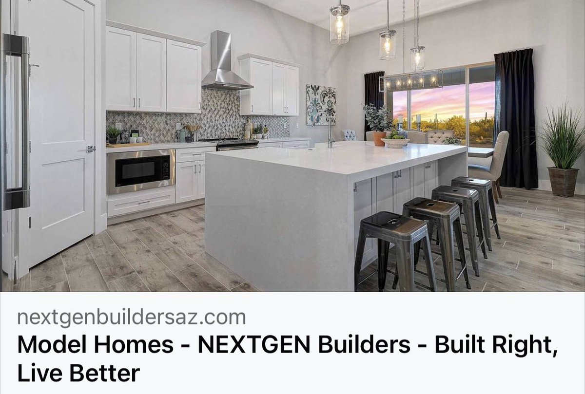 BuildersNextgen's tweet photo. Take a virtual tour if our model homes if you cannot visit in person. We have new lots available-just waiting for you! #luxuriouslifestyle #modelhomes #modelhometours #interiordesign #realestateinvesting #arizonalandforsale https://t.co/STHeg9PGSN