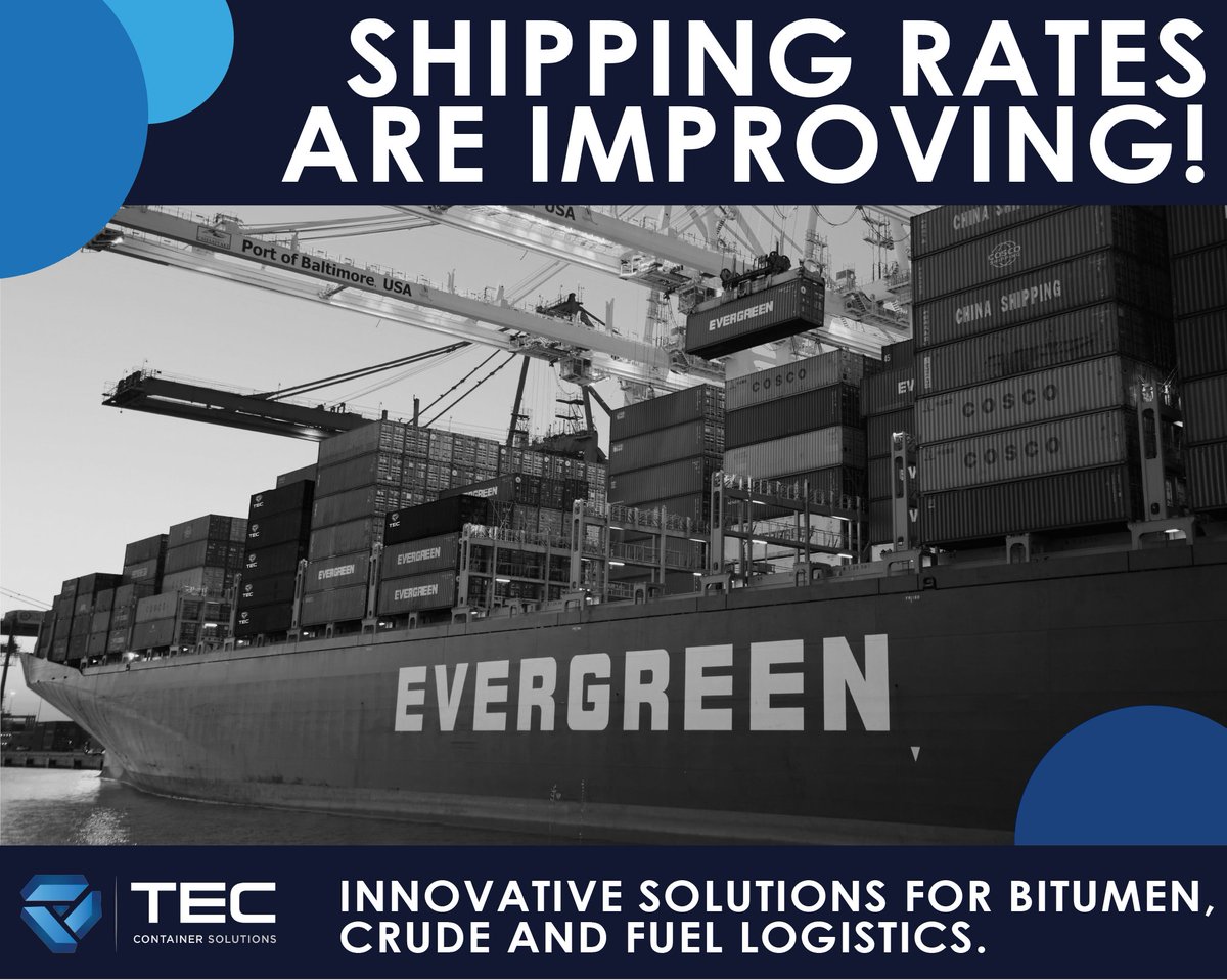 TECContainers's tweet photo. Shipping rates are improving!

Reports from the Wall Street Journal (@WSJ) and Freightons Baltic Index have suggested that #shippingrates are finally on the way down, with rates falling by up to 60% this year. https://t.co/t0Zdbvmg1E