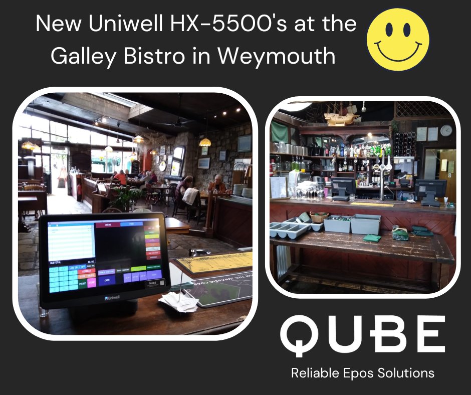 We last supplied the Epos to The Galley Bistro many moons ago but we have continued to work together over the years and this week they upgraded to the Uniwell HX-5500🙂

Thank you to the owners and team at the Galley Bistro for your continued loyalty to Qube❤️
