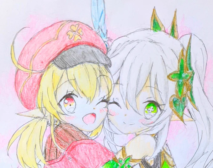 #こんばたあーと 頼まれてたやつだったけど、大分遅くなっちゃったし可愛いアイコンに変わってるから、ファンアートで投稿!! 
