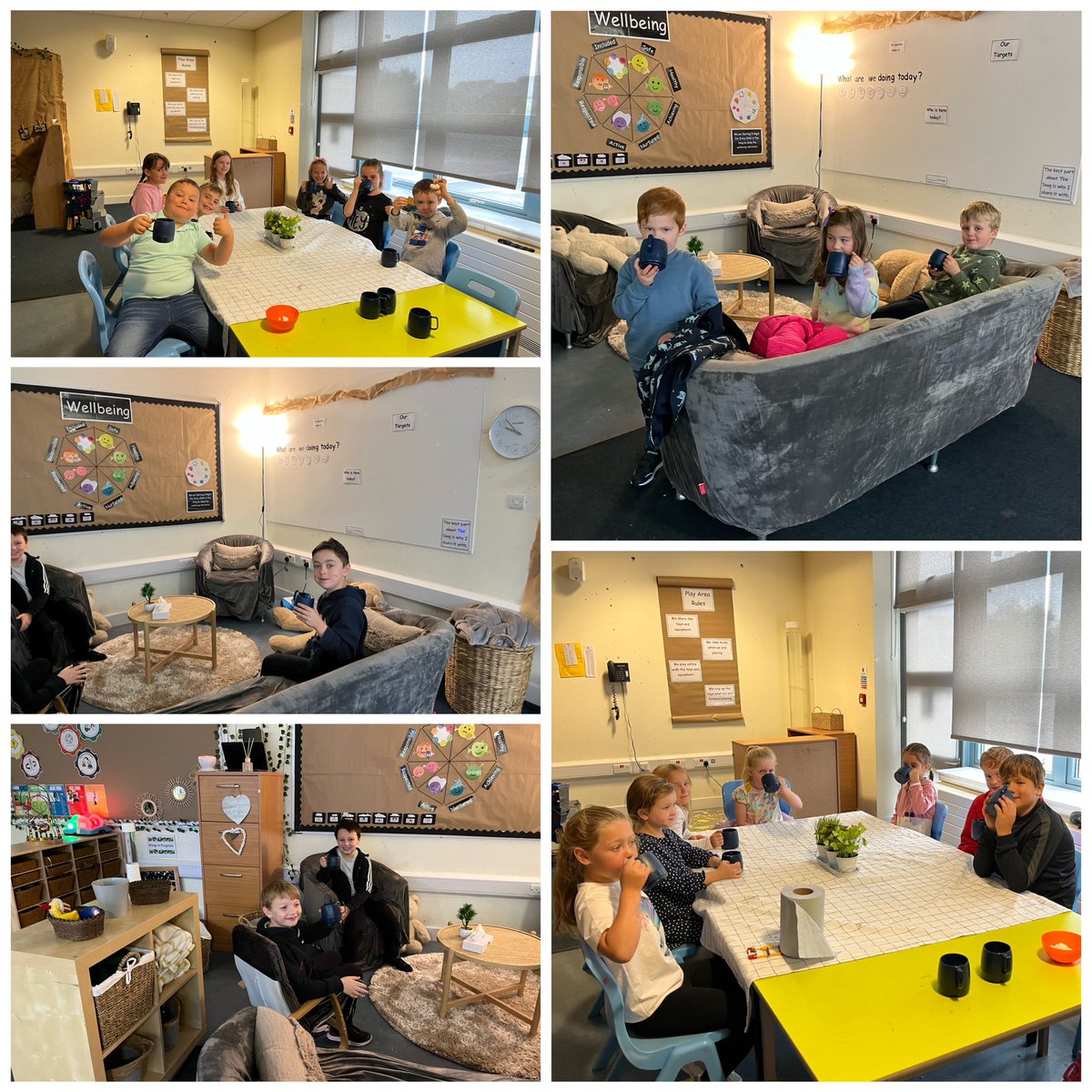 BennieErin's tweet photo. Hot chocolate cheered us up on such a rainy day! 🌧️ Well Done to everyone who was selected this week. 👏@SimpsonPrimary https://t.co/PIyBvMywRe