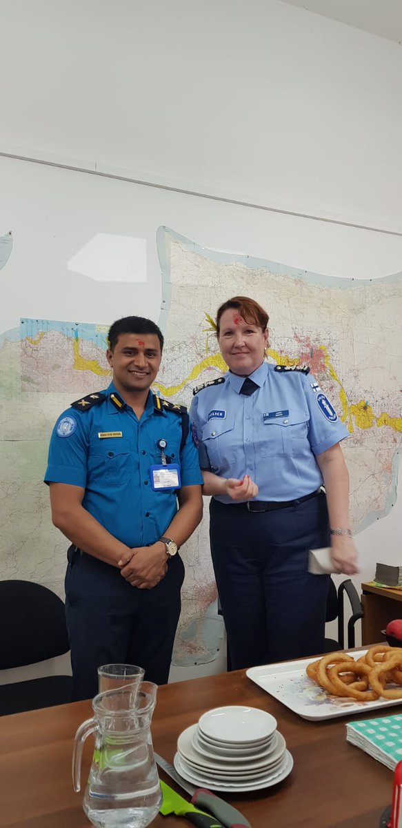 mohanama's tweet photo. @dashain Celebration in UNPOL HQ, @UN_CYPRUS
!!!
Thank you @UNPOL family for participating in dashain celebration. Thank you @s_koivu for your blessings and Tika.
@NepalPoliceHQ
#वसुधैवकुटुम्बकम् https://t.co/qjhiMVQfu4
